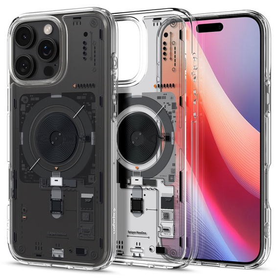 Etui Spigen do iPhone 16 Pro Max, Ultra Hybrid Zero One + Szkło Hartowane 9H