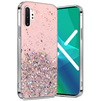 Etui do Samsung Galaxy Note 10 Plus, Glittery, różowe