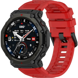 Pasek Silikonowy do Amazfit T-Rex 3 Pro, czerwony
