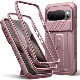 Etui pancerne do Google Pixel 10 Pro XL, Dexnor Full Body (Two Frames) - różowe