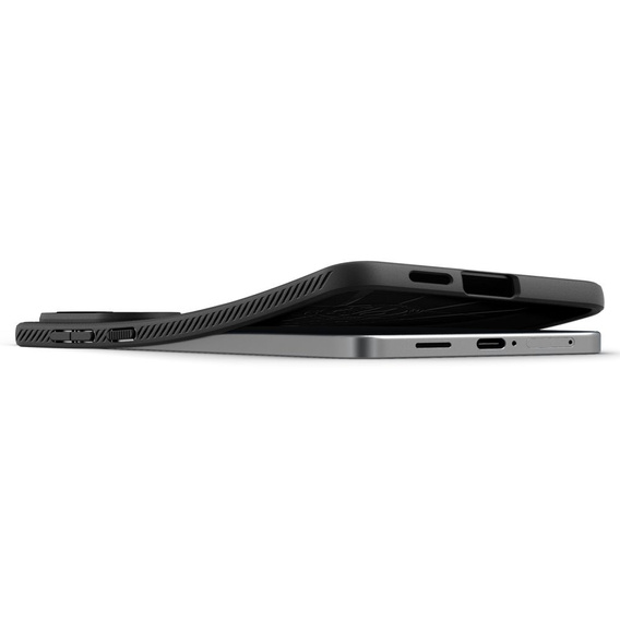 Etui Spigen do Samsung Galaxy S25 Edge, Liquid Air, czarne + Szkło Hartowane 9H