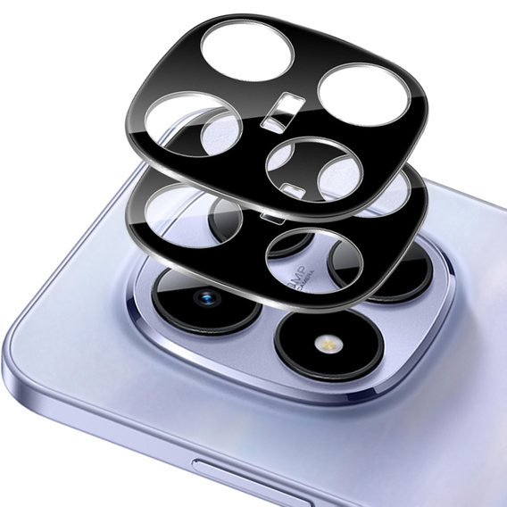 2x Szkło hartowane na aparat ERBORD do Xiaomi Redmi Note 15 5G / Poco M8 5G, Czarne