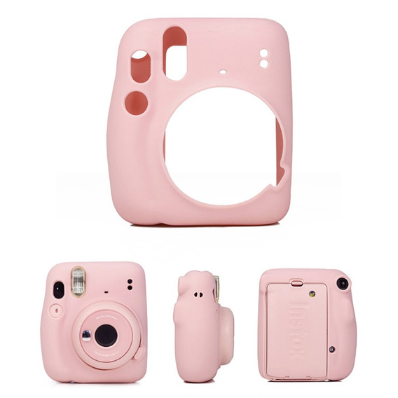 Etui do Fujifilm Instax Mini 11, silikonowe, różowe