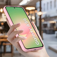 Etui do Samsung Galaxy A56 5G, do MagSafe, ERBORD Matt Case, różowe + Szkło na ekran
