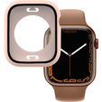 2w1 Etui + Szkło Hartowane do Apple Watch 7/8/9 45MM, Różowe