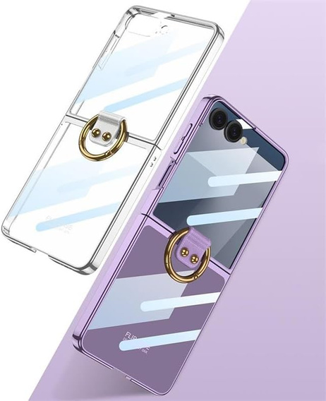 Etui Ring Holder do Samsung Galaxy Z Flip7 5G, fioletowe