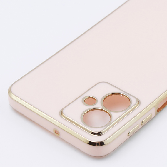 Etui do Motorola Moto G54 5G, Glamour CamShield, różowe rose gold