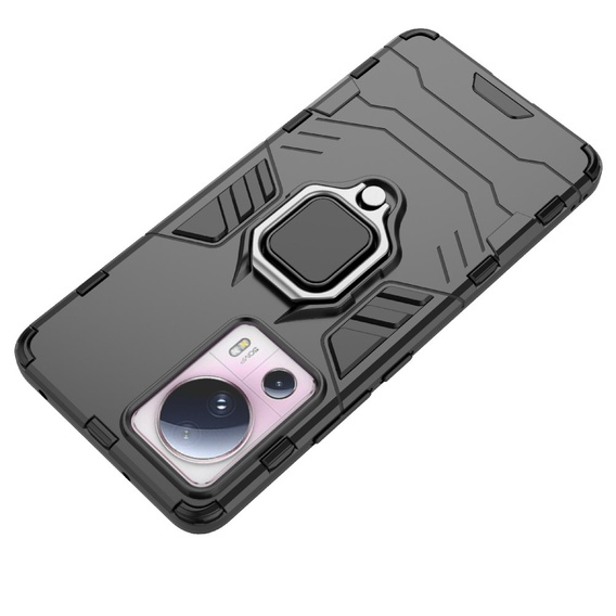Etui do Xiaomi 13 Lite, Kickstand Ring, czarne