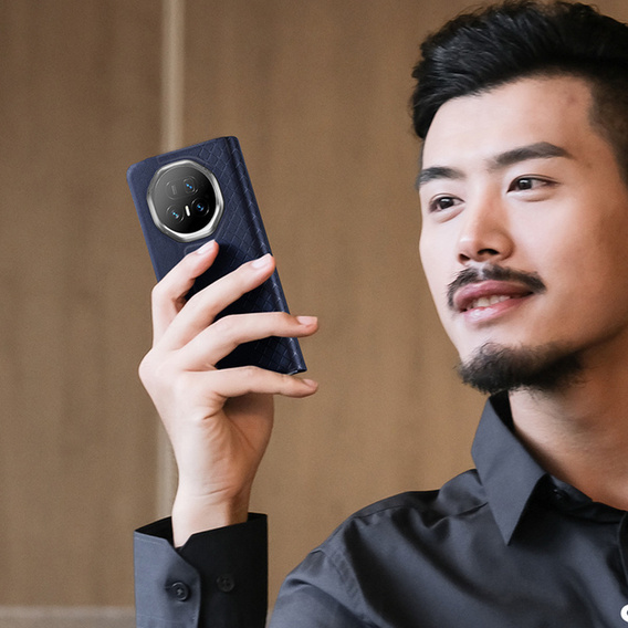 Etui Dux Ducis Bril Series do Honor Magic V5 5G, niebieskie