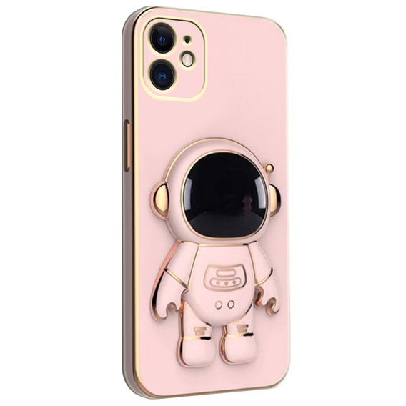 Etui do iPhone 12, Astronaut, różowe