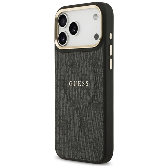 Etui GUESS do iPhone 17 Pro Max, 4G Classic Logo, do MagSafe czarne