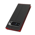 Etui z klapką do Google Pixel 10 / 10 Pro, Litchi Skin Grain, czarne
