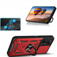 Etui pancerne do Xiaomi Redmi Note 12S 4G, CamShield Slide, czerwone