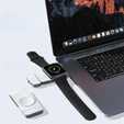 Ładowarka indukcyjna do Apple Watch 1/2/3/4/5/6/7/8/9/10/11/SE/Ultra 1/2/3, Biała