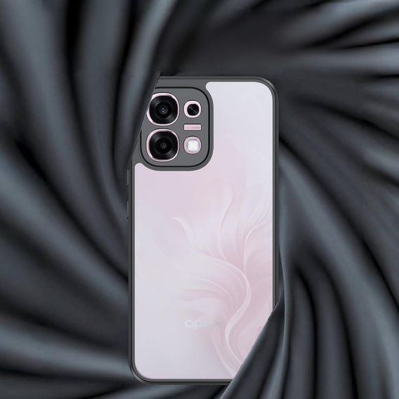 Etui do Oppo A6 Pro 5G, Fusion Hybrid, przezroczyste z czarną ramką