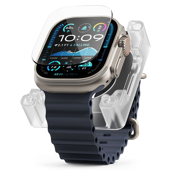 Ringke Easy Slide Szkło Hartowane do Apple Watch Ultra 1/2/3 49mm, clear