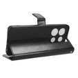 Etui z klapką do Infinix Note 30, Crazy Horse Wallet, czarne