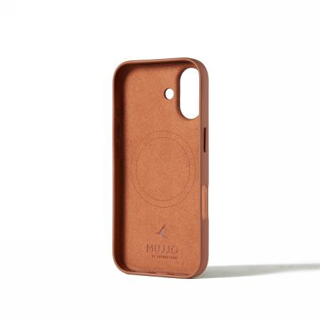 Etui Mujjo Skórzane do iPhone 17, MagSafe, brązowe