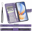 Etui z klapką do Realme C71, Butterfly, fioletowe