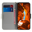 Etui z klapką do Infinix Hot 40i, Wallet, Flowers białe