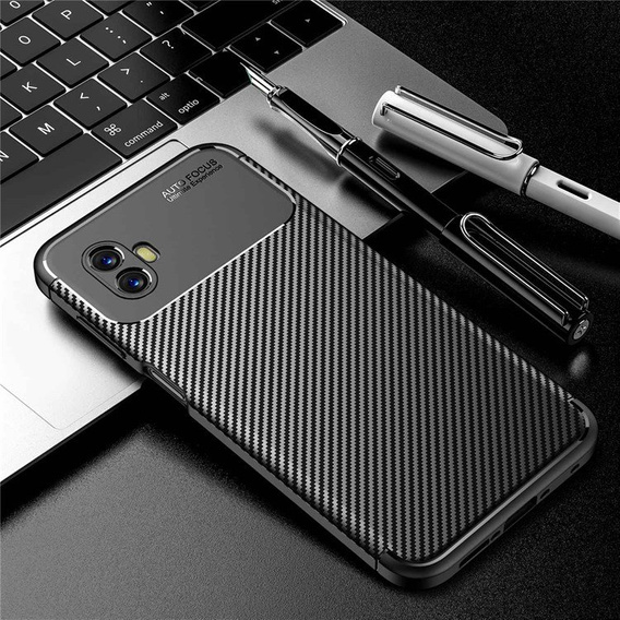 Etui do Samsung Galaxy Xcover 6 Pro, Carbon Gel, czarne