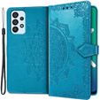 Etui z klapką do Samsung Galaxy A53 5G, Mandala, niebieskie
