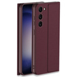 Etui z klapką do Samsung Galaxy S23 Plus, GKK Leather, bordowe