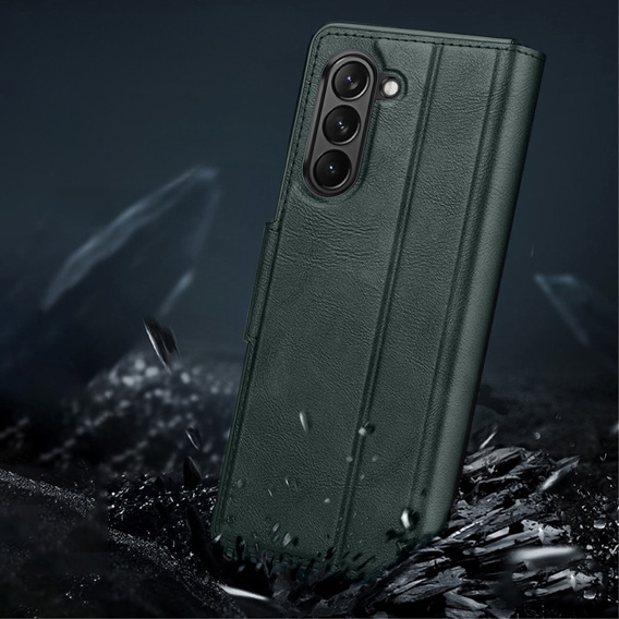 Etui z klapką do Samsung Galaxy Z Fold5 5G, Wallet, zielone
