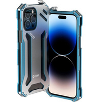 Etui R-JUST do iPhone 14 Pro, pancerne Hollow Armour, niebieskie