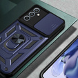 Etui pancerne do Samsung Galaxy M34, CamShield Slide, niebieskie