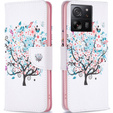 Etui z klapką do Xiaomi 13T / 13T Pro, Wallet, Colorful Tree białe
