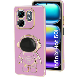 Etui do Infinix Hot 50i 4G, Astronaut, fioletowe