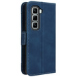 Etui z klapką do Infinix Hot 50 Pro+ 4G, Card Slot, granatowe