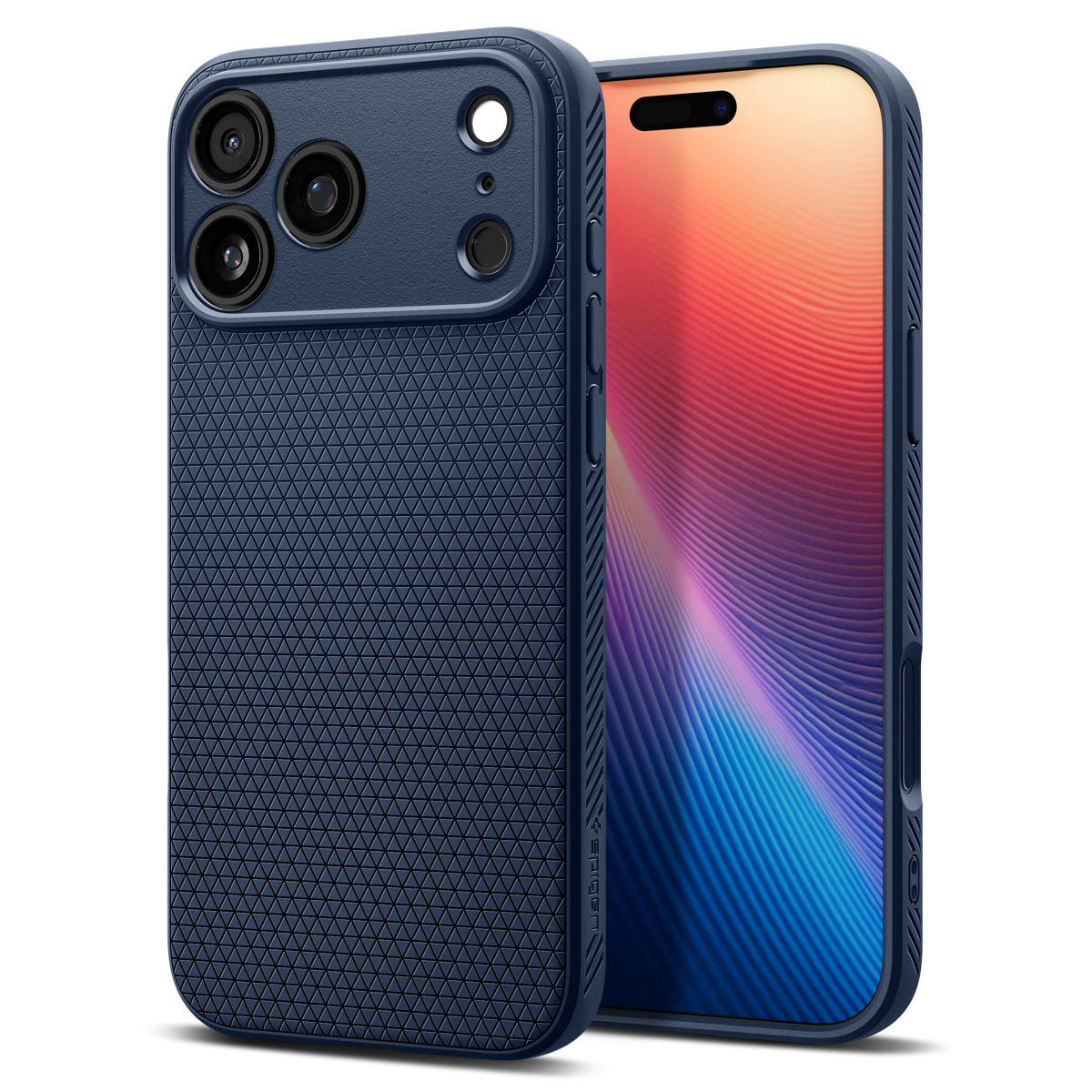 Etui Spigen do iPhone 17 Pro, Liquid Air, Navy Blue