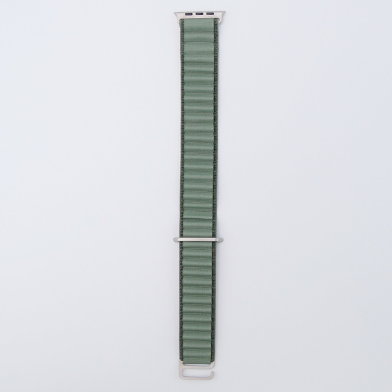 Pasek Nylonowy do Apple Watch 1/2/3/4/5/6/7/8/9/10/11/SE Ultra 1/2/3 42/44/45/46/49mm, Zielony