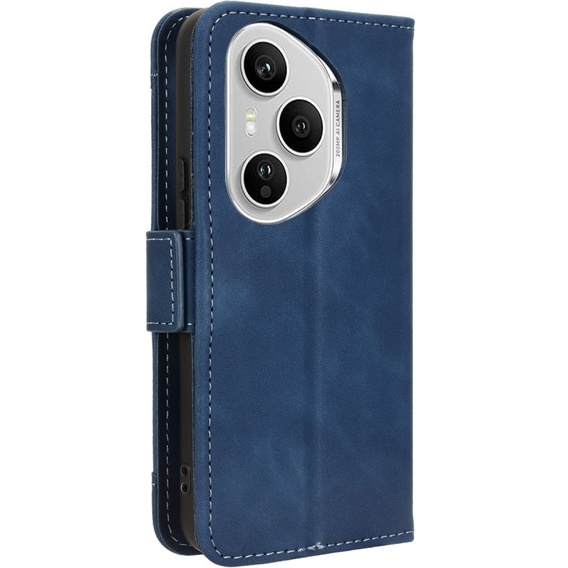 Etui z klapką do Honor 400 Pro 5G, Card Slot, granatowe