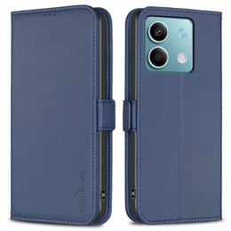 Etui z klapką do Xiaomi Redmi Note 13 5G,BINFEN Wallet, niebieskie