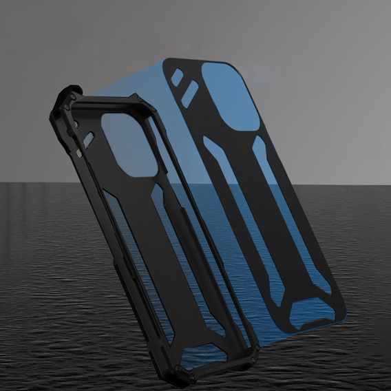 Etui R-JUST do iPhone 14 Pro, pancerne Hollow Armour, czarne