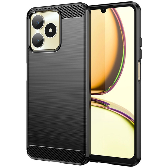 Etui do Realme C51, Karbon, czarne