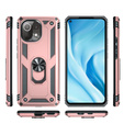 Etui pancerne do Xiaomi Mi 11 Lite / Mi 11 Lite 5G / 11 Lite 5G NE, Nox Case Ring, różowe rose gold