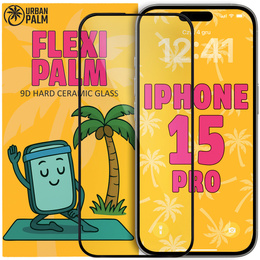 Szkło Ceramiczne 9D Flexi Palm do iPhone 15 Pro
