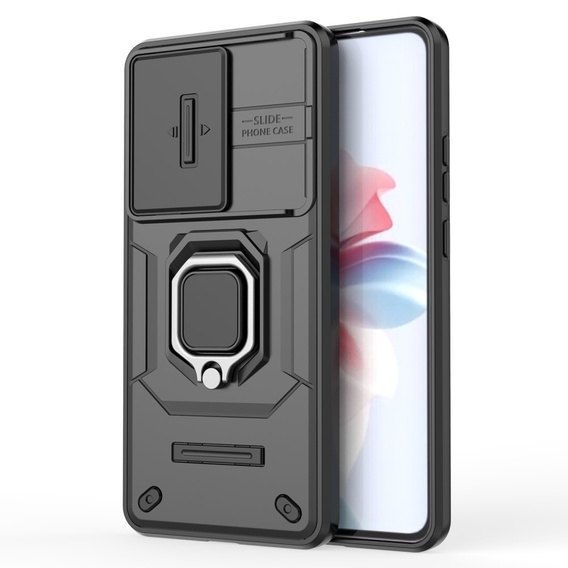 Etui do Oppo Reno 11F 5G, KickStand Camera Lens, czarne