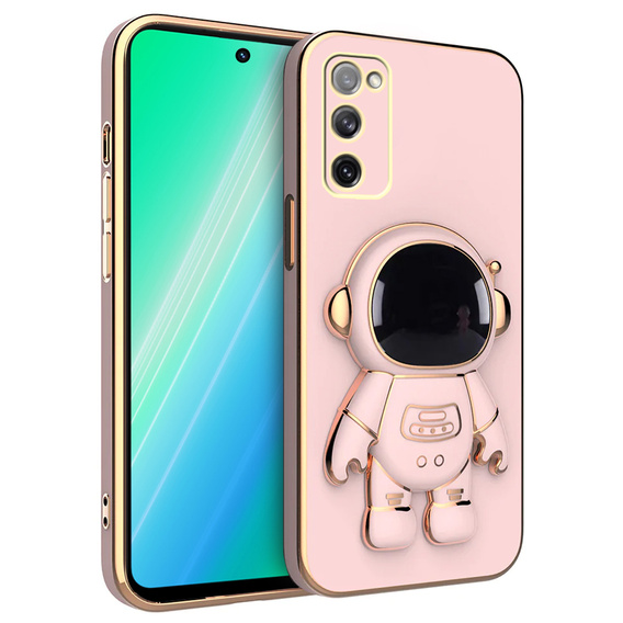 Etui do Samsung Galaxy S20 FE, Astronaut, różowe rose gold