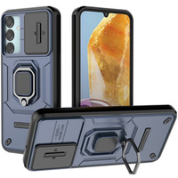 Etui do Samsung Galaxy M15 5G, KickStand Camera Lens, niebieskie