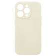 Etui do iPhone 15 Pro, Silicone Lite, kremowe