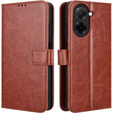 Etui z klapką do Xiaomi Redmi A5, Crazy Horse Wallet, brązowe