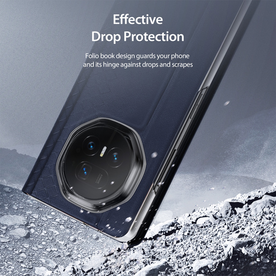 Etui Dux Ducis Bril Series do Honor Magic V5 5G, niebieskie