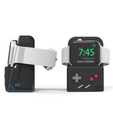 Silikonowa podstawka do ładowania Apple Watch 1/2/3/4/5/6/7/8/9/10/11/SE/Ultra 1/2/3, Czarna