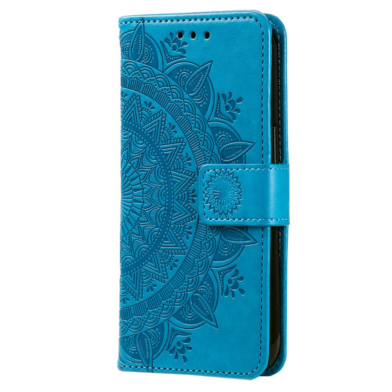 Etui z klapką do Samsung Galaxy A35 5G, Mandala, niebieskie