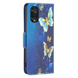Etui z klapką do TCL 40 NxtPaper, Wallet, Butterflies niebieskie